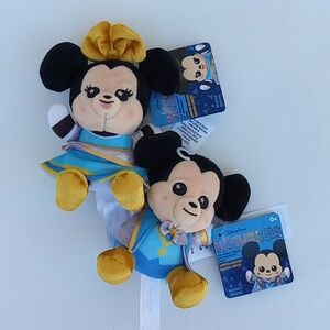 Disney Parks Wishable 50th Anniversary Minnie And Mickey Mouse Plushies
